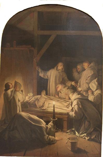 Mort de Saint Bruno, c.1645 - c.1648 - Eustache Le Sueur