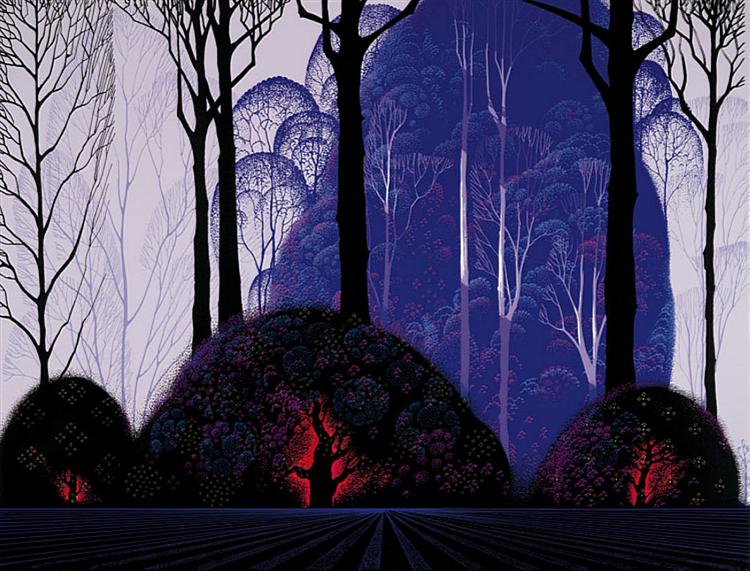 Purple Eucalyptus, 1987 - Eyvind Earle