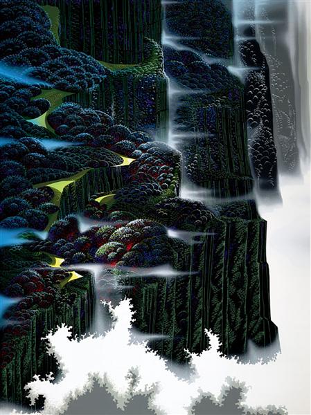 Sea Cliffs Rising, 1995 - Eyvind Earle