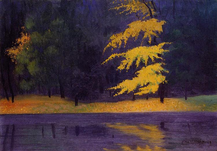 The Lake in the Bois de Boulogne, 1921 - Felix Vallotton