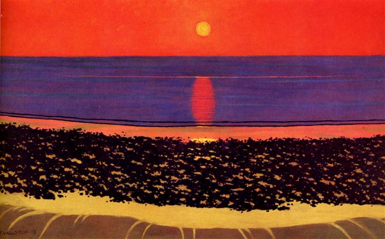 To lay down sun with Villerville, 1917 - Felix Vallotton