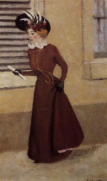 Woman with a Plumed Hat, 1895 - Феликс Валлотон
