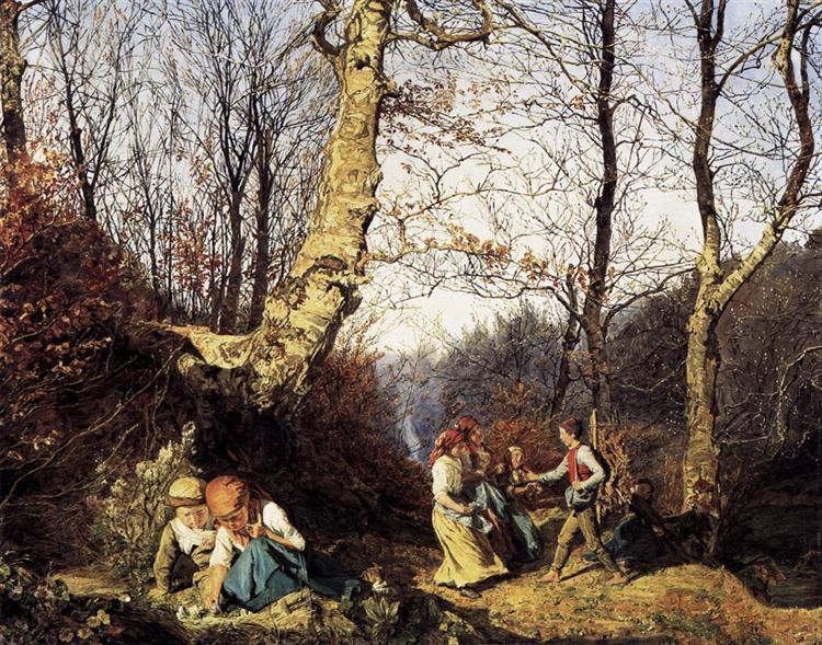 Early Spring in the Wienerwald, 1864 - Ferdinand Georg Waldmüller