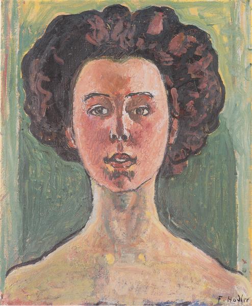 Portrait of Gertrud Mueller, c.1912 - Ferdinand Hodler