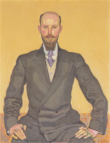 Portrait of Willy Russ, 1911 - Фердинанд Ходлер