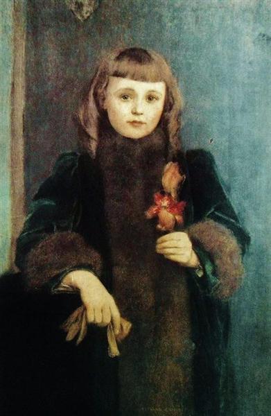 Portrait of Yvonne Seys, 1890 - Fernand Khnopff