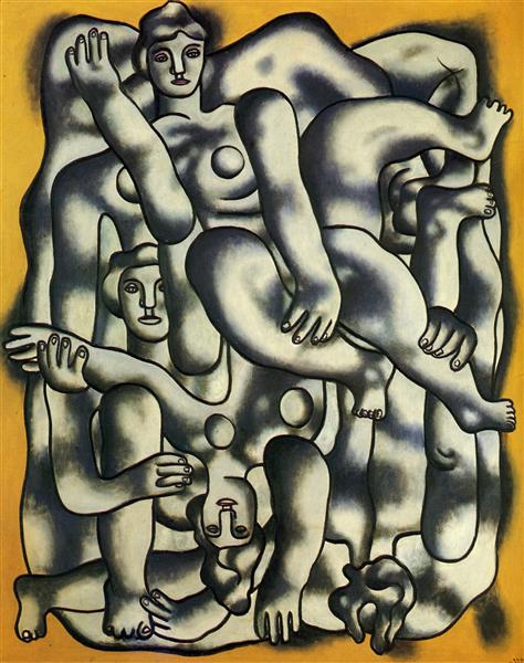 Acrobats in gray, 1942 - 1944 - Fernand Léger