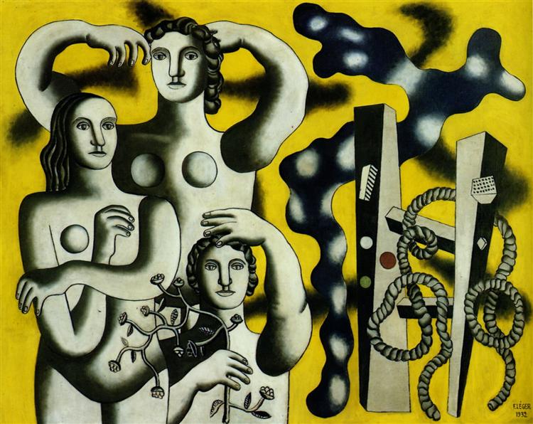 Composition with the three figures, 1932 - Фернан Леже