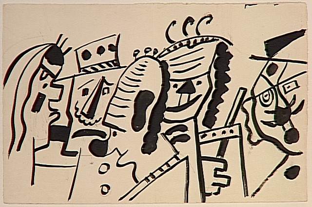 Study for the circus, the clowns - Fernand Leger