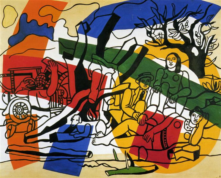 The Outing in the country, 1954 - Fernand Leger