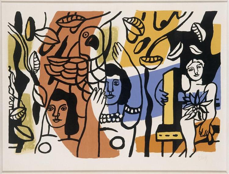 The two women, two sisters, 1952 - Fernand Léger