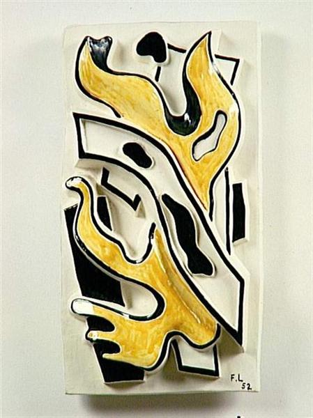 The yellow flame, 1952 - Fernand Leger