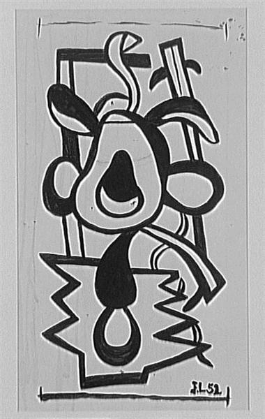 Wall Composition, 1952 - Фернан Леже