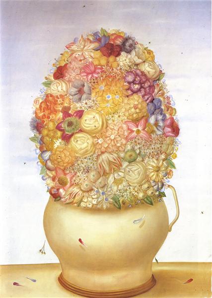Flower Pot, 1974 - Фернандо Ботеро