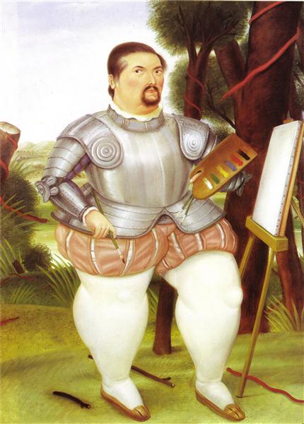 Self-Portrait as Spanish Conquistador, 1986 - Фернандо Ботеро