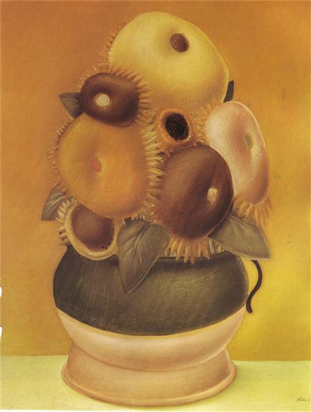 Sunflowers, 1967 - Fernando Botero