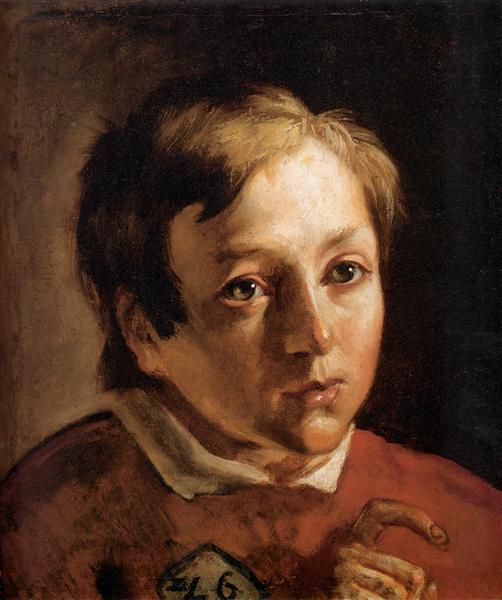 Head of a Page Boy, c.1837 - Форд Мэдокс Браун