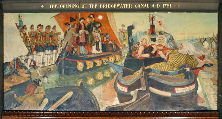 The Opening of the Bridgewater Canal - Ford Madox Brown