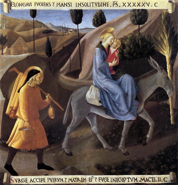 Flight into Egypt, 1451 - 1452 - Fra Angelico
