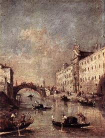 Venice, Il Rio dei Mendicanti - Франческо Гварді