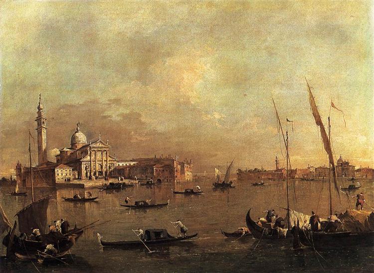 Venice: San Giorgio Maggiore, c.1775 - Франческо Гварди
