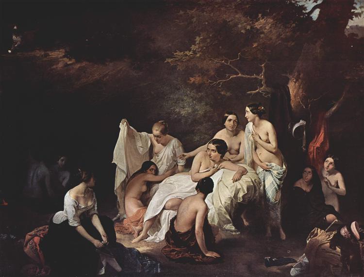Bathing nymphs, 1831 - Francesco Hayez
