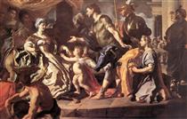 Dido Receiveng Aeneas and Cupid Disguised as Ascanius - Francesco Solimena