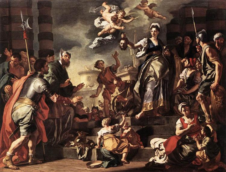 Judith with the Head of Holofernes, 1728 - Франческо Солімена