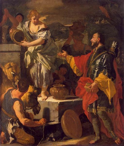 Rebecca and the Servant of Abraham, c.1710 - Франческо Солімена