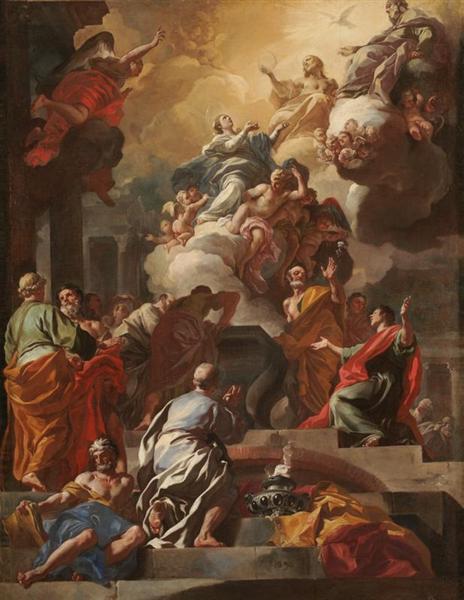 The Assumption and Coronation of the Virgin, 1690 - Франческо Солимена