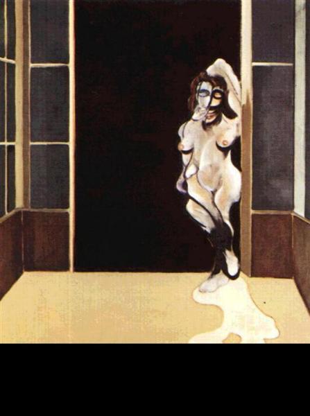 Female Nude Standing in Doorway, 1972 - 法蘭西斯‧培根