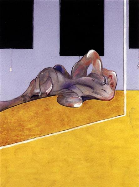 Лежащая фигура в зеркале, 1971 - Френсис Бэкон