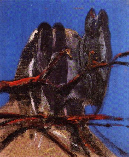 Owls, 1956 - Francis Bacon