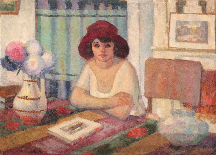 Young Woman in Interior, 1923 - Francisc Sirato