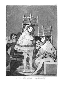Ahora se están sentando así - Francisco de Goya