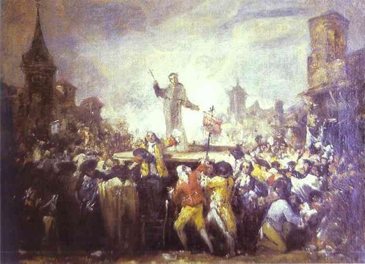 The Esquilache Riots, c.1766 - c.1767 - Francisco Goya