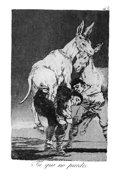 They who Cannot, 1799 - Francisco Goya