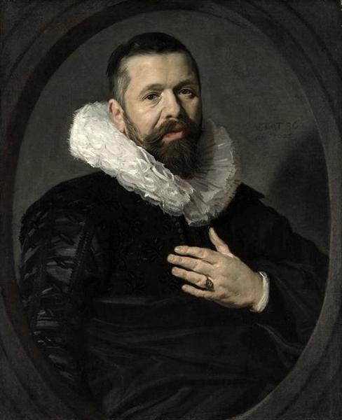 Portrait of a Bearded Man with a Ruff, 1625 - 哈爾斯