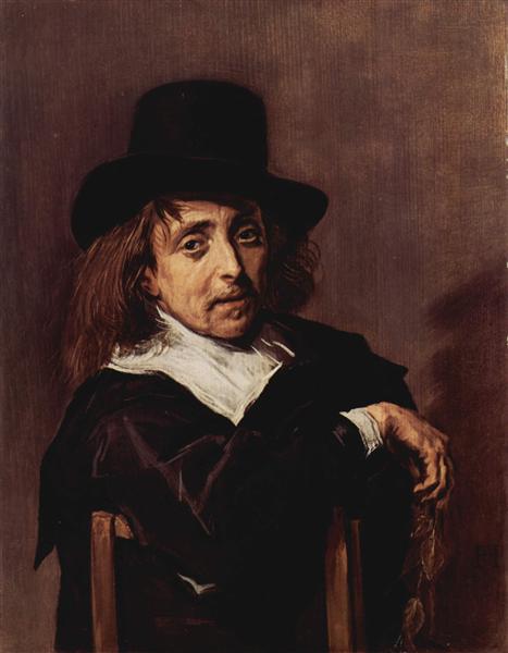 Portrait of a Seated Man, c.1645 - Франс Халс