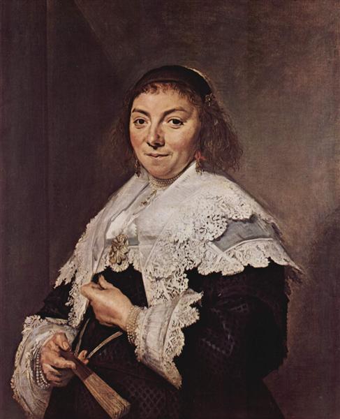 Portrait of Mary Pietersdr. Olycan, c.1638 - 哈爾斯