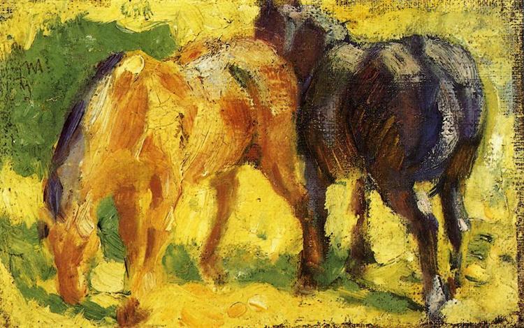 Small Horse Picture, 1909 - 法蘭茲·馬克