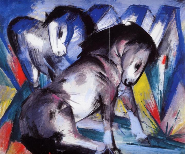 Two Horses, 1913 - Franz Marc