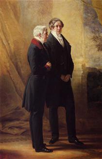 Arthur Wellesley, 1st Duke of Wellington with Sir Robert Peel - Франц Ксавер Вінтерхальтер