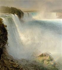 Ниагарский водопад с американской стороны - Фредерик Эдвин Чёрч