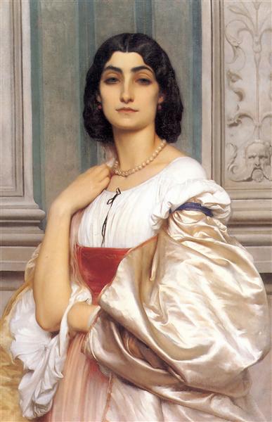 A Roman Lady, 1858 - 弗雷德里克·雷頓