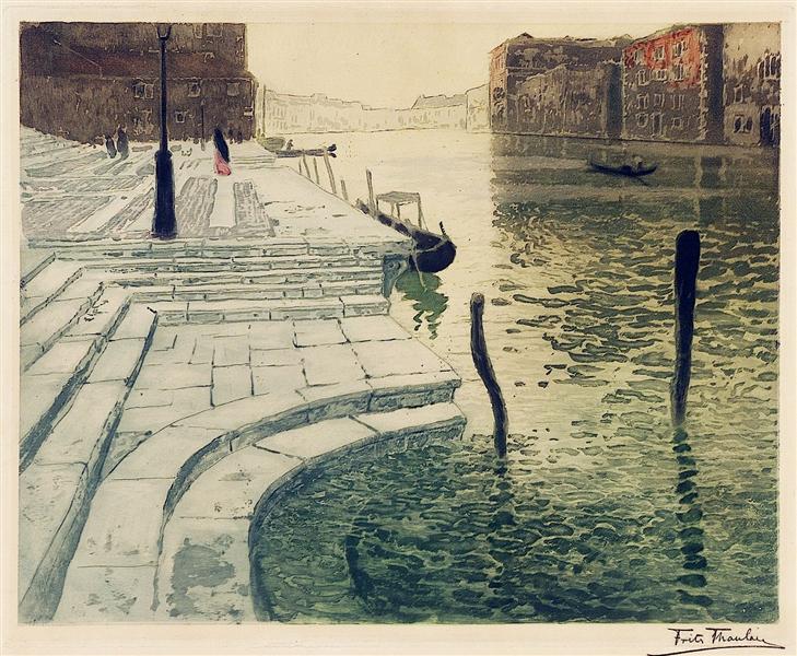 Marble Steps - Frits Thaulow