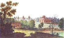 Palace in Tsaritsyno in the Vicinity of Moscow - Fiódor Alekseiev