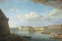 View of the Palace Embankment from St. Peter's and St. Paul's Fortress - Федір Алексєєв