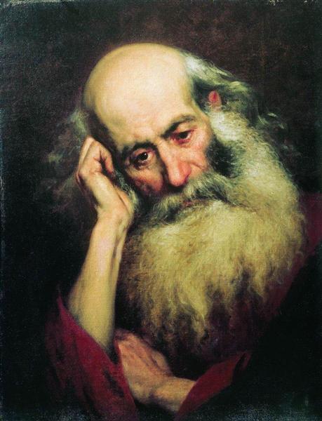 Portrait of an old man, 1874 - Федір Бронников