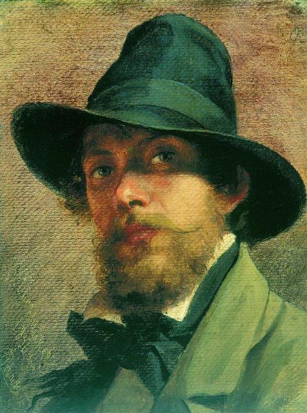 Self-portrait, 1856 - Фёдор Бронников